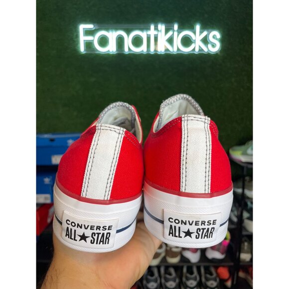 Converse Chuck Taylor Platform OX Womens Size 9 Shoes Red White Casual 171210C - Picture 5 of 8